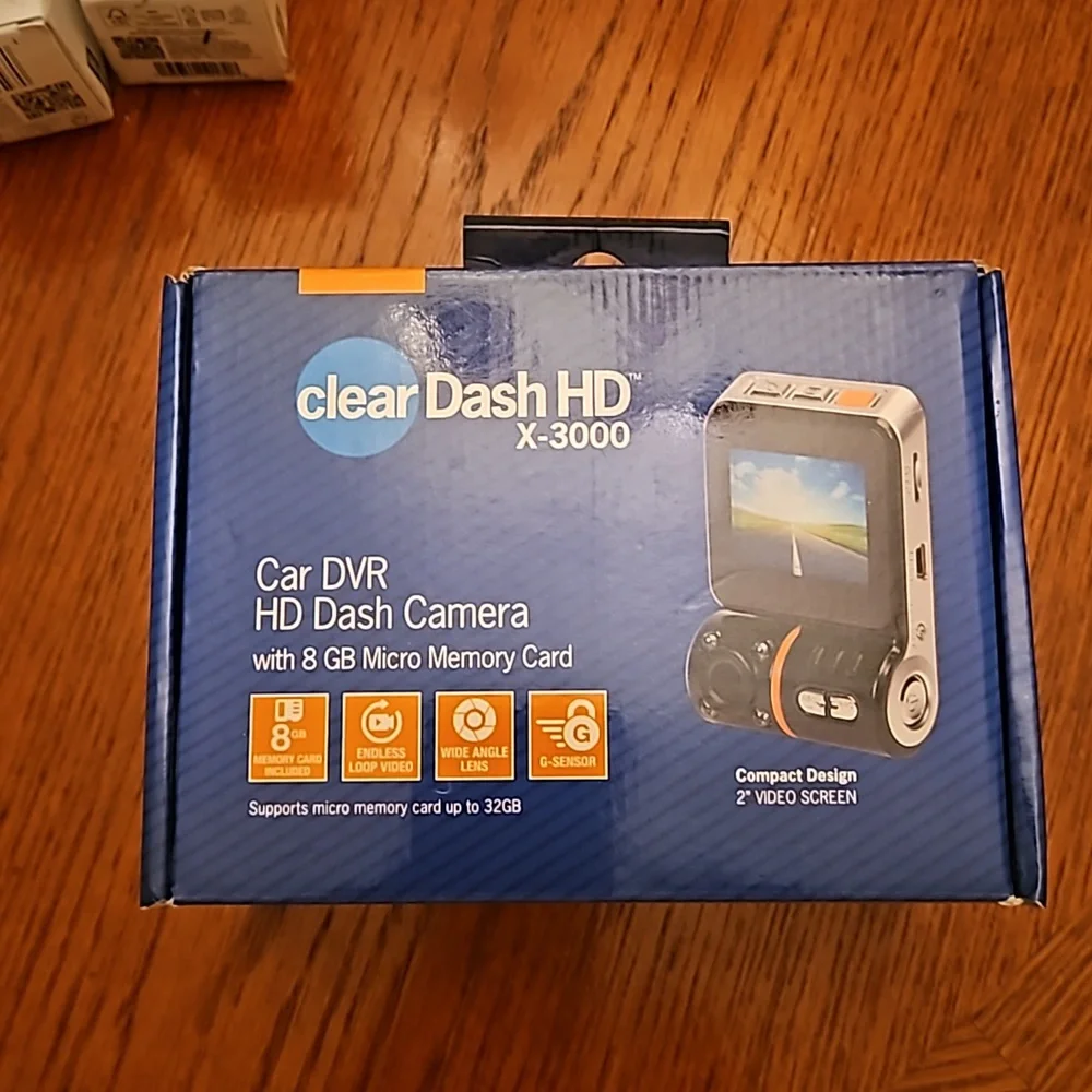 NIB Clear Dash HD X-3000 Car DVR